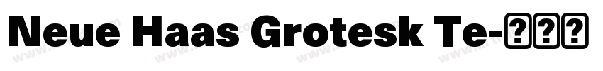 Neue Haas Grotesk Te字体转换
